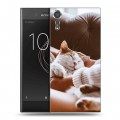 Дизайнерский пластиковый чехол для Sony Xperia XZs Коты