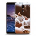 Дизайнерский пластиковый чехол для Nokia 7 Plus Коты