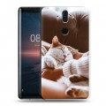 Дизайнерский силиконовый чехол для Nokia 8 Sirocco Коты