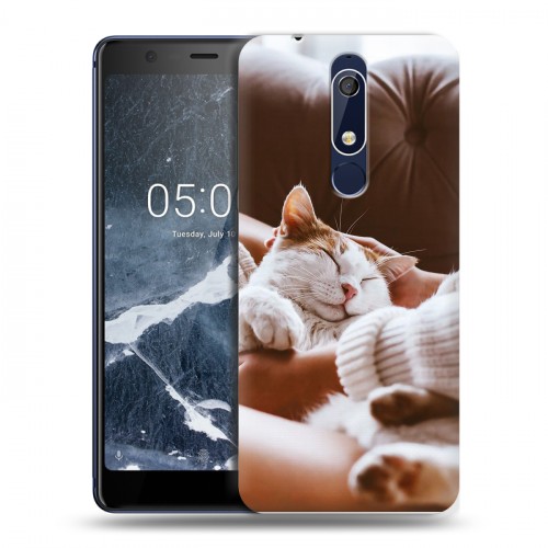 Дизайнерский пластиковый чехол для Nokia 5.1 Коты