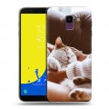 Дизайнерский пластиковый чехол для Samsung Galaxy J6 Коты