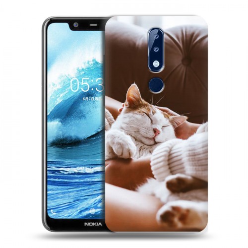 Дизайнерский силиконовый чехол для Nokia 5.1 Plus Коты