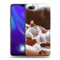 Дизайнерский силиконовый с усиленными углами чехол для OPPO A1k Коты