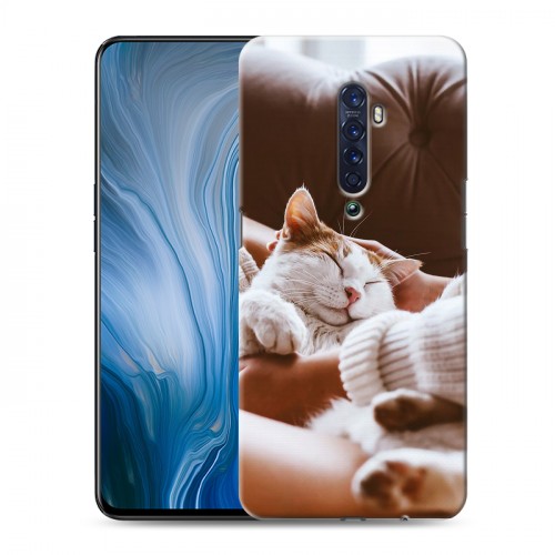 Дизайнерский пластиковый чехол для OPPO Reno2 Z Коты