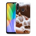 Дизайнерский пластиковый чехол для Huawei Y6p Коты