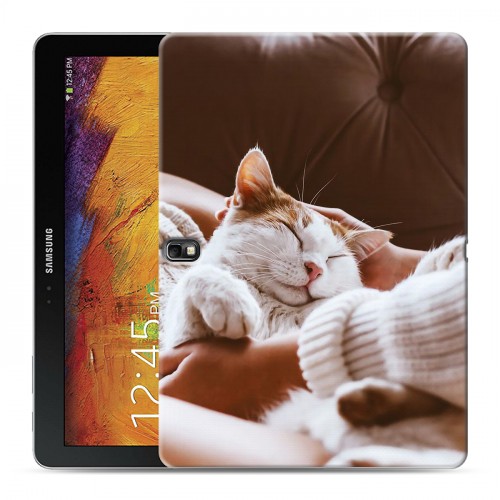 Дизайнерский силиконовый чехол для Samsung Galaxy Note 10.1 2014 editon Коты