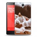 Дизайнерский силиконовый чехол для Xiaomi RedMi Note Коты