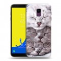 Дизайнерский пластиковый чехол для Samsung Galaxy J6 Коты