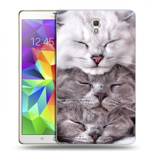 Дизайнерский силиконовый чехол для Samsung Galaxy Tab S 8.4 Коты
