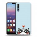 Дизайнерский силиконовый с усиленными углами чехол для Huawei P20 Pro Коты