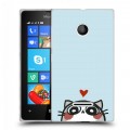 Дизайнерский пластиковый чехол для Microsoft Lumia 435 Коты