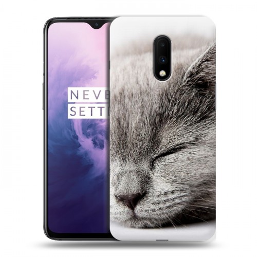 Дизайнерский пластиковый чехол для OnePlus 7 Коты