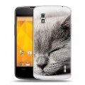 Дизайнерский пластиковый чехол для LG Google Nexus 4 Коты