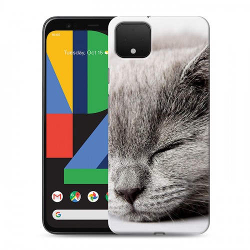 Дизайнерский пластиковый чехол для Google Pixel 4 XL Коты