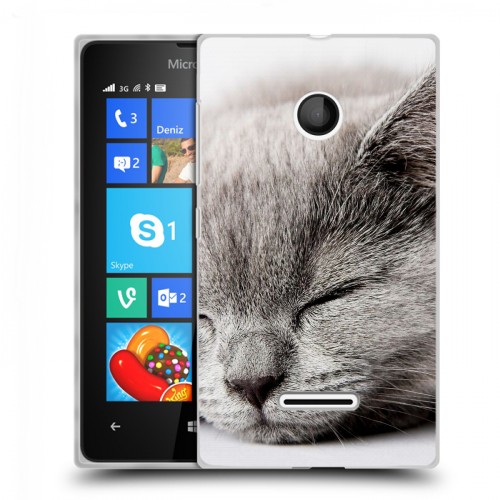 Дизайнерский пластиковый чехол для Microsoft Lumia 435 Коты