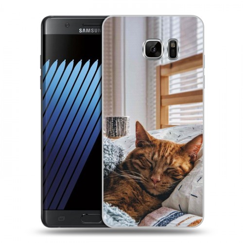 Дизайнерский пластиковый чехол для Samsung Galaxy Note 7 Коты