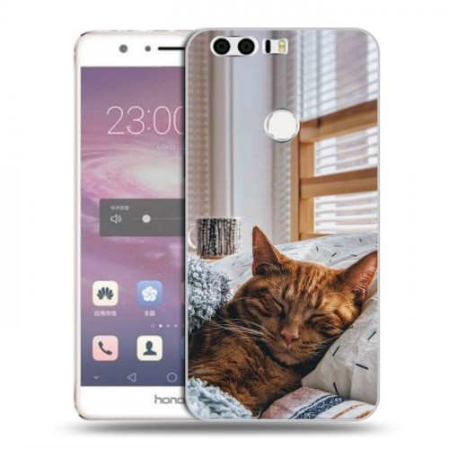 Дизайнерский пластиковый чехол для Huawei Honor 8 Коты