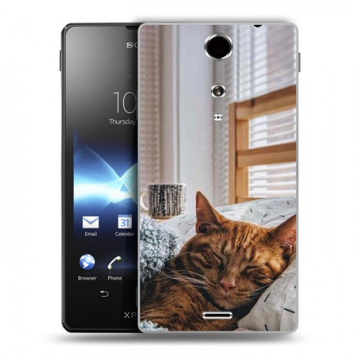 Дизайнерский пластиковый чехол для Sony Xperia TX Коты