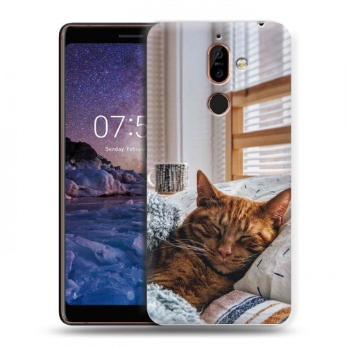 Дизайнерский пластиковый чехол для Nokia 7 Plus Коты