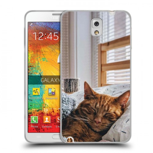 Дизайнерский пластиковый чехол для Samsung Galaxy Note 3 Коты