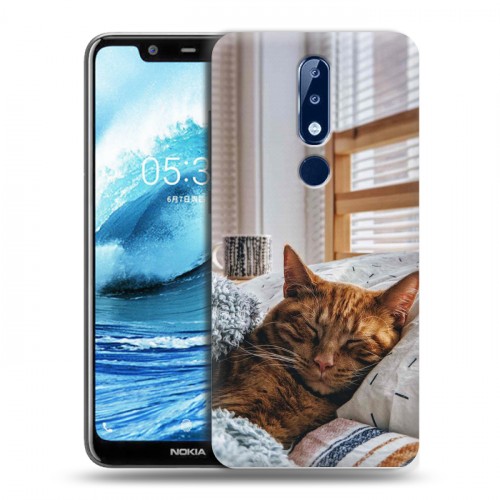 Дизайнерский силиконовый чехол для Nokia 5.1 Plus Коты