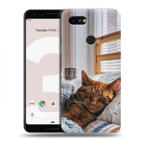 Дизайнерский пластиковый чехол для Google Pixel 3 Коты