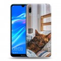 Дизайнерский пластиковый чехол для Huawei Y6 (2019) Коты