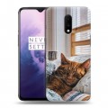 Дизайнерский пластиковый чехол для OnePlus 7 Коты