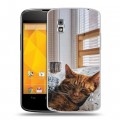 Дизайнерский пластиковый чехол для LG Google Nexus 4 Коты