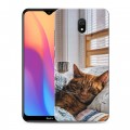 Дизайнерский силиконовый с усиленными углами чехол для Xiaomi RedMi 8A Коты