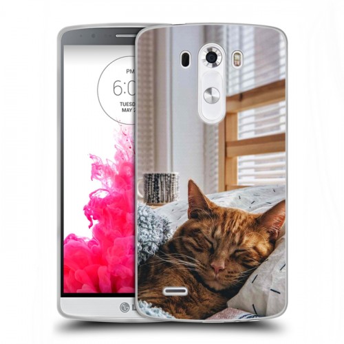 Дизайнерский силиконовый чехол для LG G3 (Dual-LTE) Коты