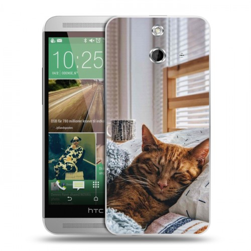 Дизайнерский пластиковый чехол для HTC One E8 Коты