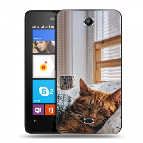 Дизайнерский силиконовый чехол для Microsoft Lumia 430 Dual SIM Коты