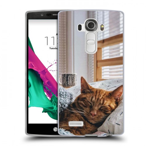 Дизайнерский пластиковый чехол для LG G4 Коты