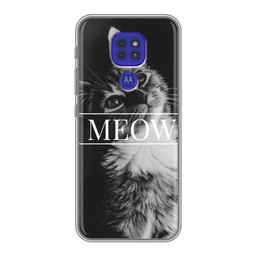 Дизайнерский силиконовый чехол для Motorola Moto G9 Play Коты