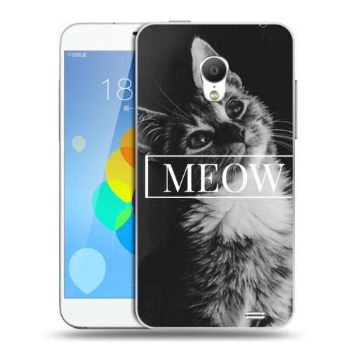 Дизайнерский силиконовый чехол для  Meizu MX3 Коты