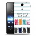 Дизайнерский пластиковый чехол для Sony Xperia TX Коты