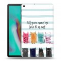 Дизайнерский пластиковый чехол для Samsung Galaxy Tab A 10.1 (2019) Коты