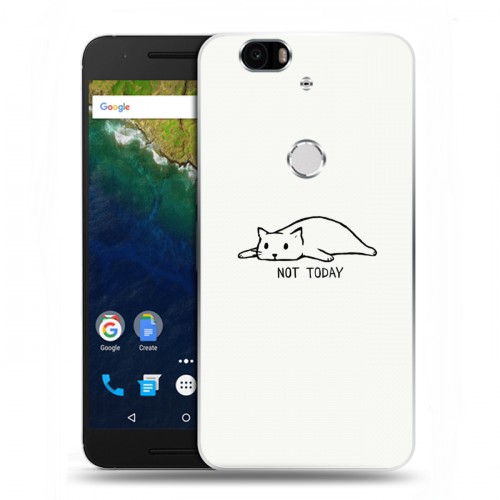 Дизайнерский силиконовый чехол для Google Huawei Nexus 6P Коты
