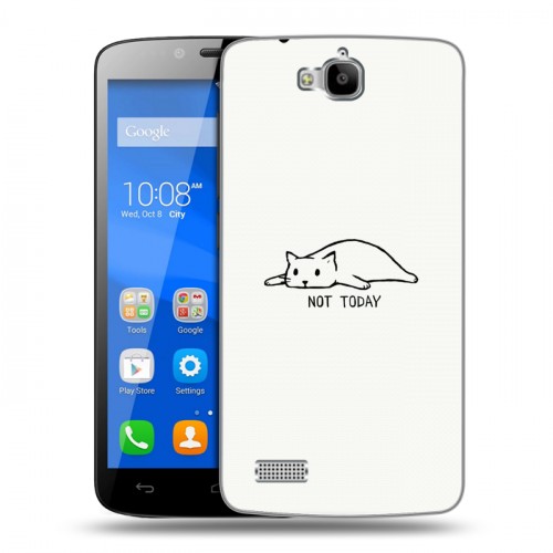 Дизайнерский пластиковый чехол для Huawei Honor 3C Lite Коты
