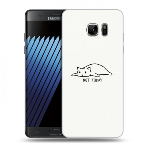 Дизайнерский пластиковый чехол для Samsung Galaxy Note 7 Коты