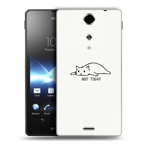 Дизайнерский пластиковый чехол для Sony Xperia TX Коты