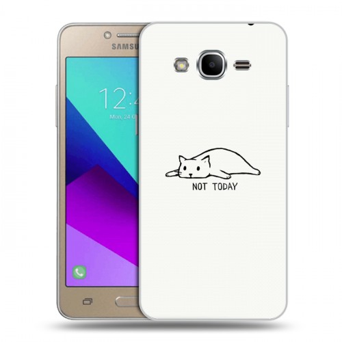 Дизайнерский силиконовый с усиленными углами чехол для Samsung Galaxy J2 Prime Коты