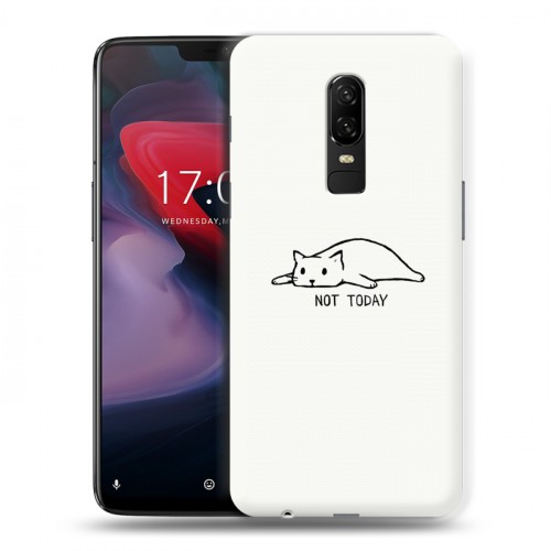 Дизайнерский пластиковый чехол для OnePlus 6 Коты