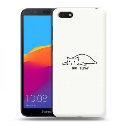 Дизайнерский пластиковый чехол для Huawei Honor 7A Коты