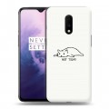 Дизайнерский пластиковый чехол для OnePlus 7 Коты