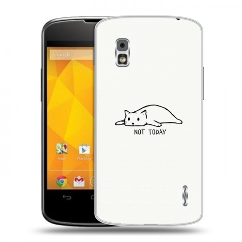 Дизайнерский пластиковый чехол для LG Google Nexus 4 Коты