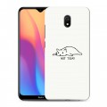 Дизайнерский силиконовый с усиленными углами чехол для Xiaomi RedMi 8A Коты