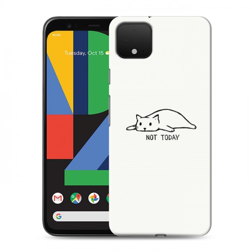 Дизайнерский пластиковый чехол для Google Pixel 4 Коты