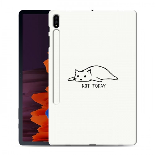Дизайнерский силиконовый чехол для Samsung Galaxy Tab S7 Plus Коты